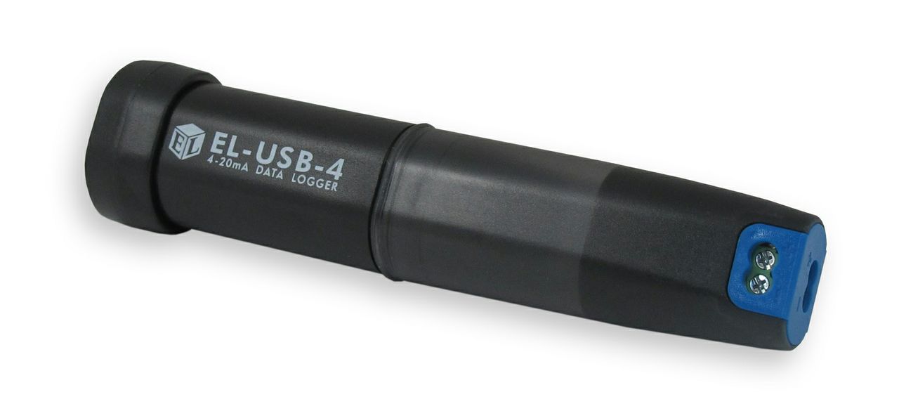 EL-USB-4: USB 를 이용하는 데이타 수집(전류:4-20mA d.c.),자기(自記)전류계, 전류 데이터 로거